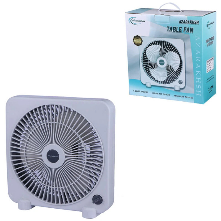 پنکه رومیزی آذرخش مدل DFT25W2S ظرفیت 227 میلی آمپر ساعت