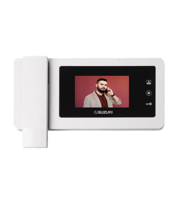 مانیتور آیفون تصویری سوزوکی SZ-415Mi سفید (حافظه دار)